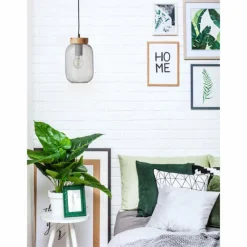 Luminaires Scandinaves-Luminaires Brilliant Giada Suspension Gris, 1 lumière