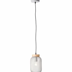 Luminaires Scandinaves-Luminaires Brilliant Giada Suspension Gris, 1 lumière