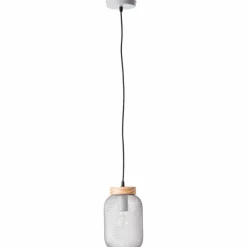 Luminaires Scandinaves-Luminaires Brilliant Giada Suspension Gris, 1 lumière