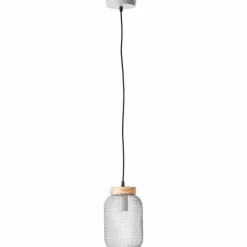 Luminaires Scandinaves-Luminaires Brilliant Giada Suspension Gris, 1 lumière
