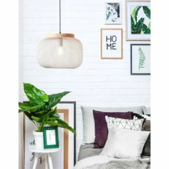 Luminaires Scandinaves-Luminaires Brilliant Giada Suspension Gris, 1 lumière