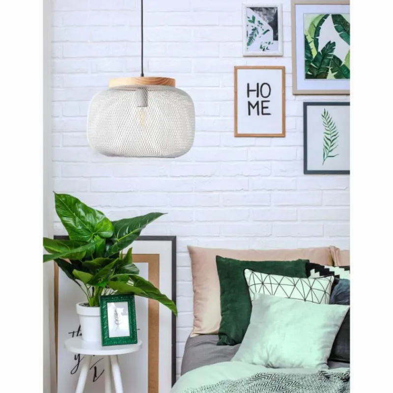 Luminaires Scandinaves-Luminaires Brilliant Giada Suspension Gris, 1 lumière