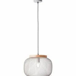 Luminaires Scandinaves-Luminaires Brilliant Giada Suspension Gris, 1 lumière