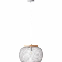 Luminaires Scandinaves-Luminaires Brilliant Giada Suspension Gris, 1 lumière