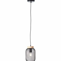 Luminaires Scandinaves-Luminaires Brilliant Giada Suspension Noir, 1 lumière