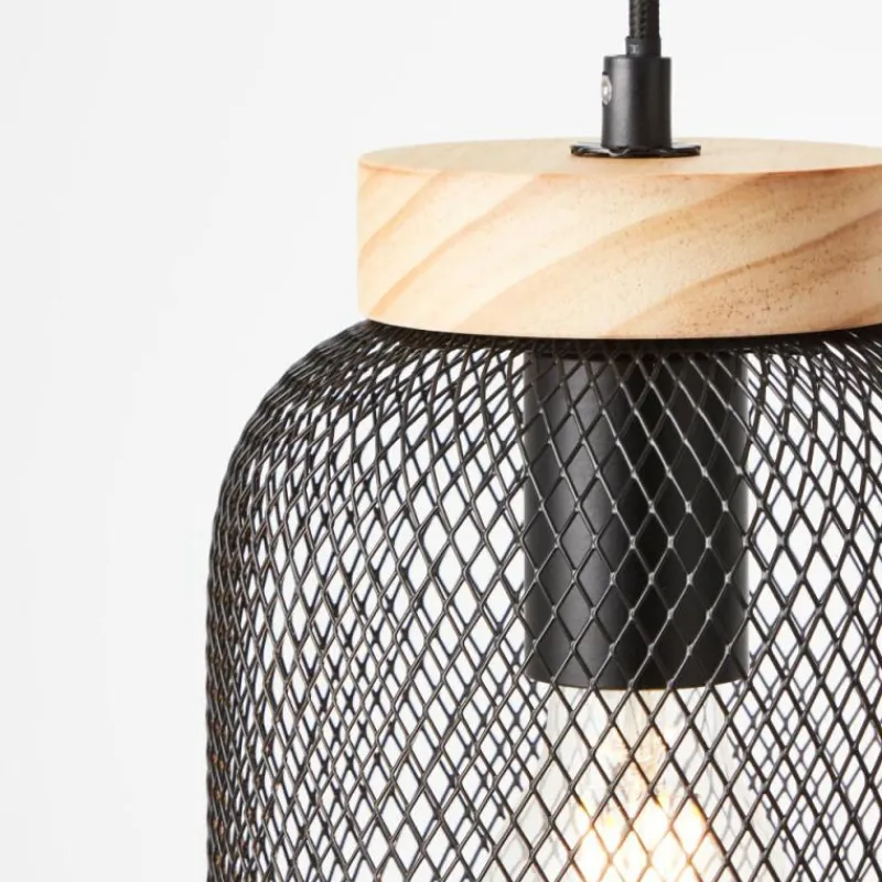 Luminaires Scandinaves-Luminaires Brilliant Giada Suspension Noir, 1 lumière