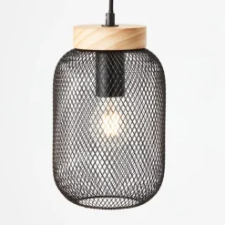 Luminaires Scandinaves-Luminaires Brilliant Giada Suspension Noir, 1 lumière