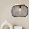 Luminaires Scandinaves-Luminaires Brilliant Giada Suspension Noir, 1 lumière