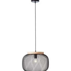 Luminaires Scandinaves-Luminaires Brilliant Giada Suspension Noir, 1 lumière