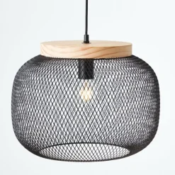 Luminaires Scandinaves-Luminaires Brilliant Giada Suspension Noir, 1 lumière
