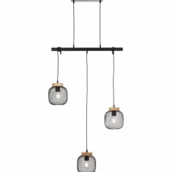 Luminaires Scandinaves-Luminaires Brilliant Giada Suspension Noir, 3 lumières