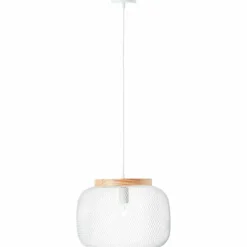 Luminaires Scandinaves-Luminaires Brilliant Giada Suspension Blanc, 1 lumière