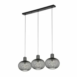 Luminaires Trio GILA Suspension Noir, 3 lumières* Suspensions