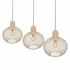 Luminaires Trio GILA Suspension Beige, 3 lumières* Suspensions