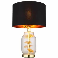 Luminaires Globo Lighting Ginko Lampe à poser Laiton, Transparent, 1 lumière