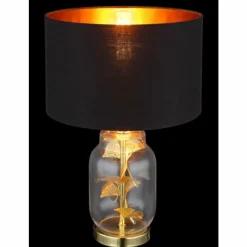 Luminaires Globo Lighting Ginko Lampe à poser Laiton, Transparent, 1 lumière