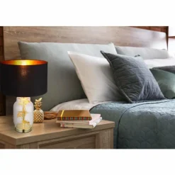 Luminaires Globo Lighting Ginko Lampe à poser Laiton, Transparent, 1 lumière