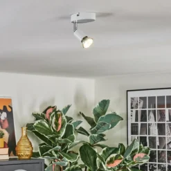 hofstein Gjedso Plafonnier, Spot de plafond LED Blanc, 1 lumière