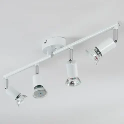 hofstein Gjedso Plafonnier, Spot de plafond LED Chrome, Blanc, 4 lumières* Spots Et Projecteurs