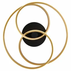 Lampes Dorées-Luminaires Globo Lighting Glyxar Plafonnier LED Noir, 1 lumière