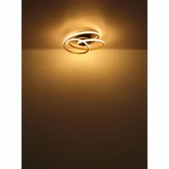 Lampes Dorées-Luminaires Globo Lighting Glyxar Plafonnier LED Noir, 1 lumière