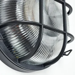 Lampes Vintages & Rétros-hofstein Godel Lampe murale d´extérieur Noir, 1 lumière