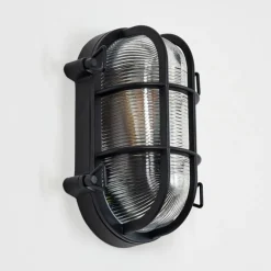 Lampes Vintages & Rétros-hofstein Godel Lampe murale d´extérieur Noir, 1 lumière