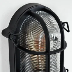 Lampes Vintages & Rétros-hofstein Godel Lampe murale d´extérieur Noir, 1 lumière