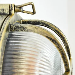 Lampes Dorées-hofstein Godel Lampe murale d´extérieur Or, Noir, 1 lumière