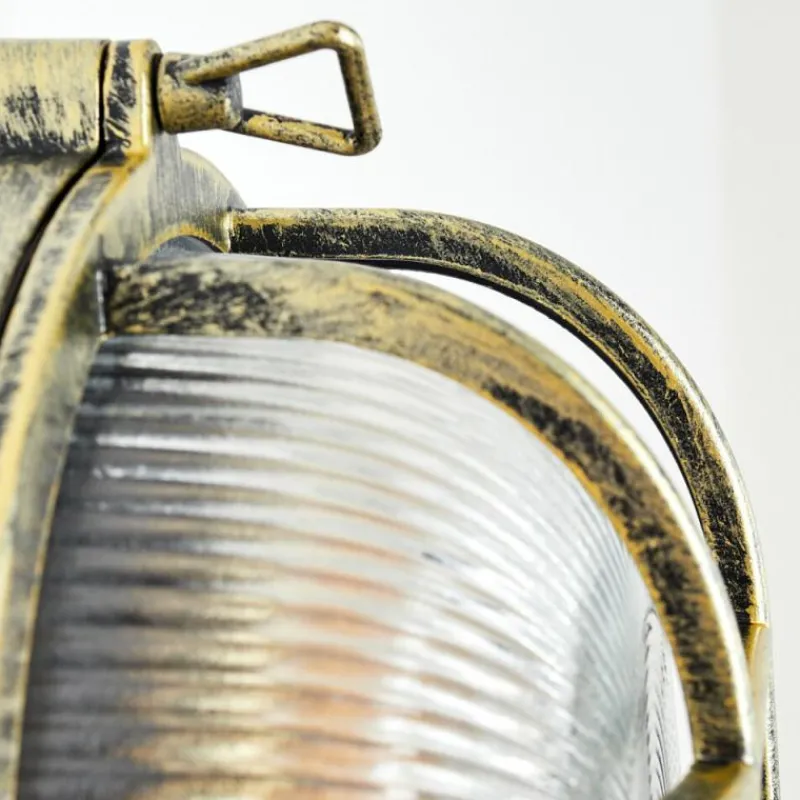 Lampes Dorées-hofstein Godel Lampe murale d´extérieur Or, Noir, 1 lumière