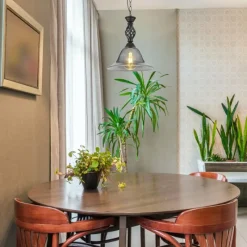 Suspension Verre Fumé-Luminaires Globo Lighting GONNY Suspension Noir, 1 lumière