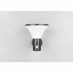 Luminaires Reality Gorda Applique murale LED Noir, 1 lumière, Détecteur de mouvement