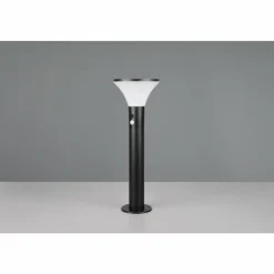 Luminaires Reality Gorda Lampadaire d'extérieur LED Noir, 1 lumière, Détecteur de mouvement