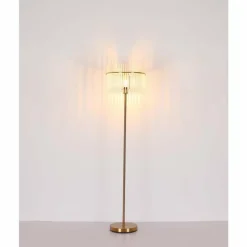 Lampes Dorées-Luminaires Globo Lighting Gorley Lampadaire Or, 1 lumière