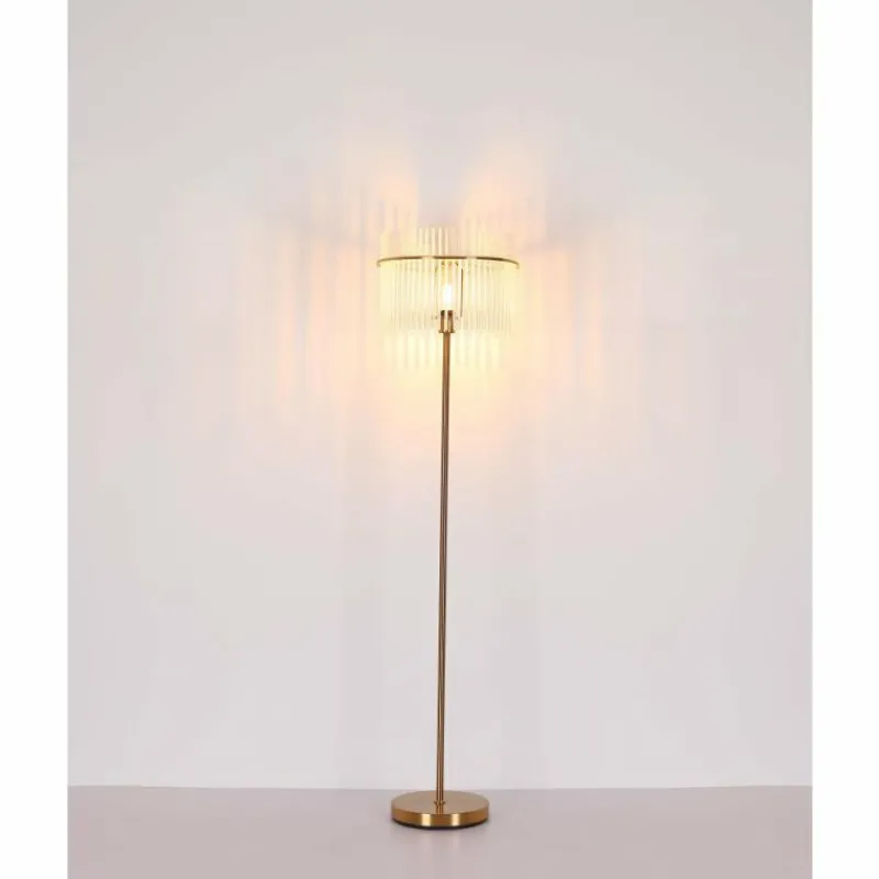 Lampes Dorées-Luminaires Globo Lighting Gorley Lampadaire Or, 1 lumière