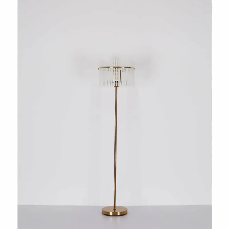 Lampes Dorées-Luminaires Globo Lighting Gorley Lampadaire Or, 1 lumière