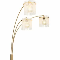 Luminaires Globo Lighting Gorley Lampadaire Or, 3 lumières