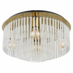 Lampes Dorées-Luminaires Globo Lighting Gorley Plafonnier Or, 5 lumières