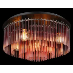 Luminaires Globo Lighting Gorley Plafonnier Chrome, Noir, 5 lumières