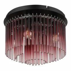 Luminaires Globo Lighting Gorley Plafonnier Chrome, Noir, 5 lumières