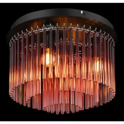 Luminaires Globo Lighting Gorley Plafonnier Chrome, Noir, 5 lumières