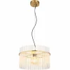Lampes Dorées-Luminaires Globo Lighting Gorley Suspension Or, 1 lumière