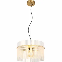 Lampes Dorées-Luminaires Globo Lighting Gorley Suspension Or, 1 lumière