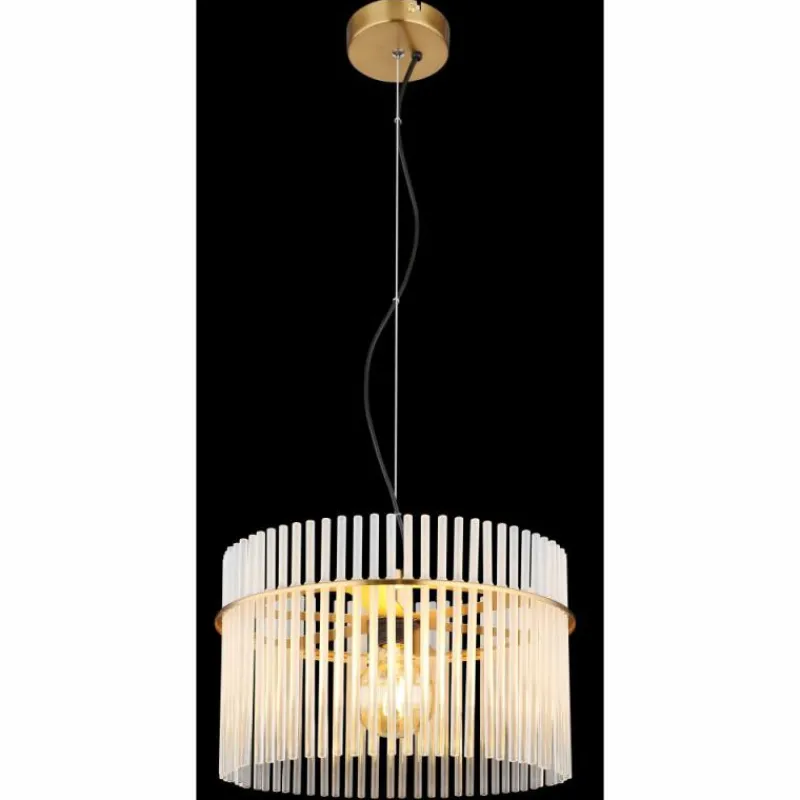 Lampes Dorées-Luminaires Globo Lighting Gorley Suspension Or, 1 lumière