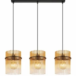 Luminaires Globo Lighting Gorley Suspension Noir, 3 lumières