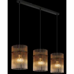Luminaires Globo Lighting Gorley Suspension Noir, 3 lumières