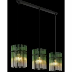 Luminaires Globo Lighting Gorley Suspension Noir, 3 lumières
