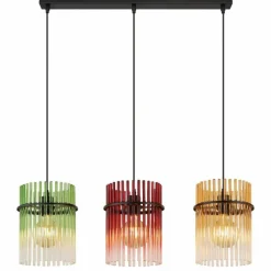 Luminaires Globo Lighting Gorley Suspension Noir, 3 lumières