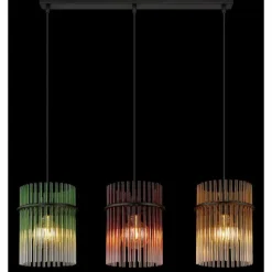 Luminaires Globo Lighting Gorley Suspension Noir, 3 lumières