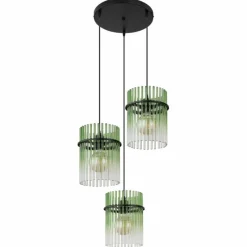 Luminaires Globo Lighting Gorley Suspension Noir, 3 lumières